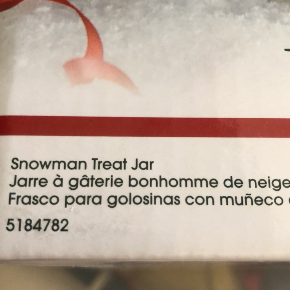 Pfaltzgraff Snowman Treat Jar Winterberry Collection - Picture 5 of 5